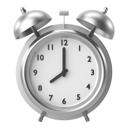 3D alarm clock. 3D illustration.の写真素材