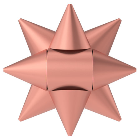 Ribbon. 3D bow. 3D illustration.の写真素材