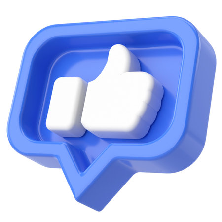 3D like icon. 3D illustration.の写真素材