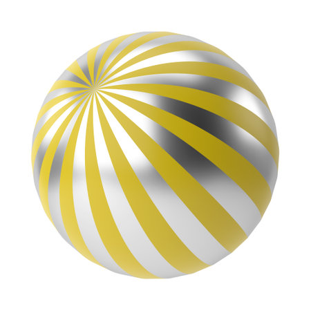 Colorful christmas ball. 3D illustration.の写真素材