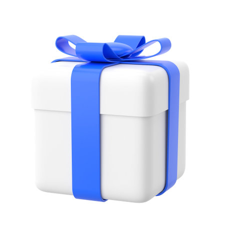 3D gift box. 3D element. 3D illustration.の写真素材