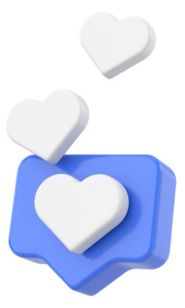 3D like icon. 3D illustration.の写真素材