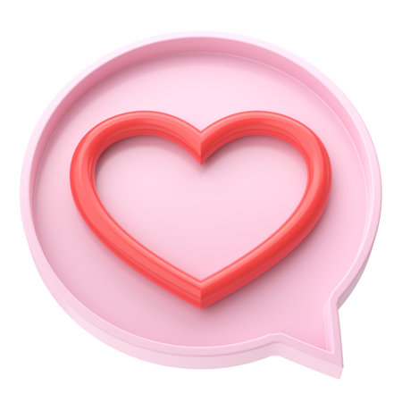 3D love icon. Valentine decoration.の写真素材