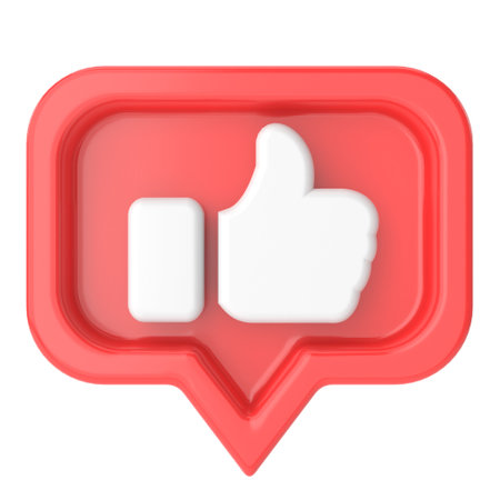 3D like icon. 3D icon. 3D illustration.の写真素材
