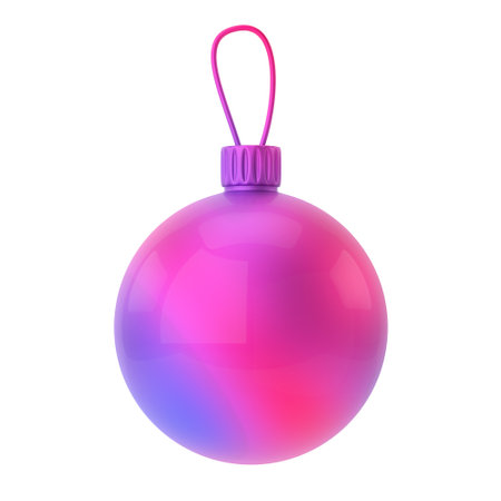 Christmas ball. 3D Christmas element.の写真素材