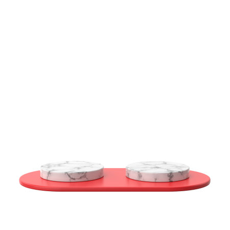 3D product display. Product comparative. 3D illustration.の写真素材