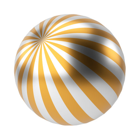 Colorful christmas ball. 3D illustration.の写真素材