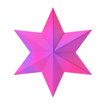 Star. 3D Christmas element.の写真素材
