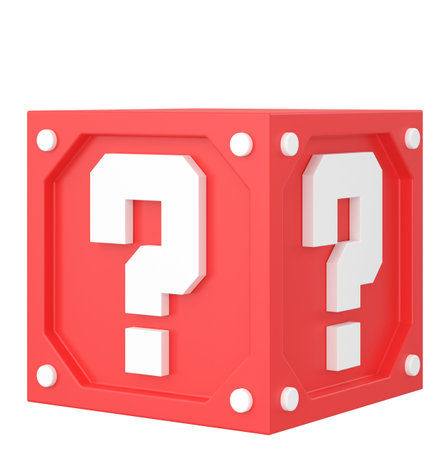 Mystery box. Lucky box. 3D element.の写真素材