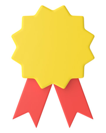 Bestseller badge. 3D illustration.の写真素材