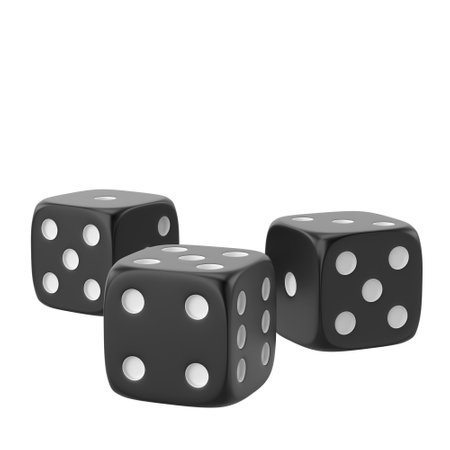 3D dice. 3D element.の写真素材