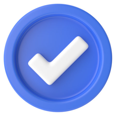 Check mark. Checkbox. 3D illustration.の写真素材