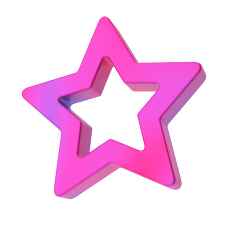 3D star shape. 3D geometric shape.の写真素材