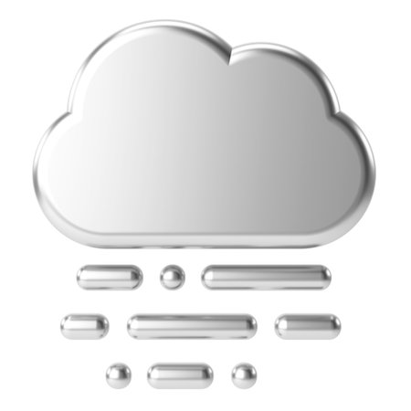Foggy. Misty. 3D weather icon. 3D climate icon. 3D element.の写真素材