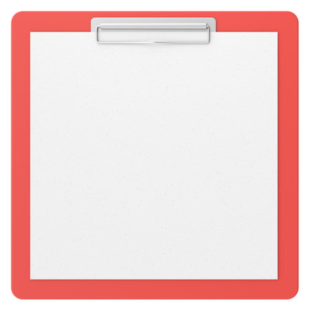 Clipboard with note paper. 3D illustration.の写真素材