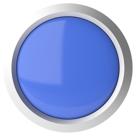 3D button. Empty button. 3D illustration.の写真素材