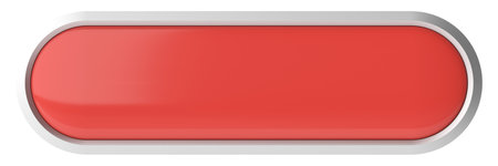 3D button. Empty button. 3D illustration.の写真素材