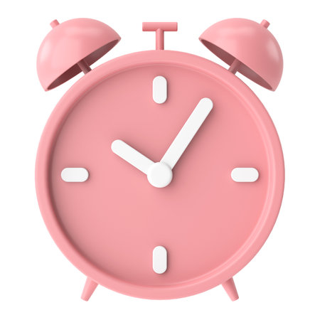 3D alarm clock. 3D illustration.の写真素材