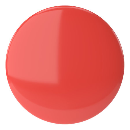 3D button. Empty button. 3D illustration.の写真素材
