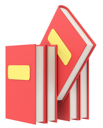 3D book. Notebook. 3D illustration.の写真素材
