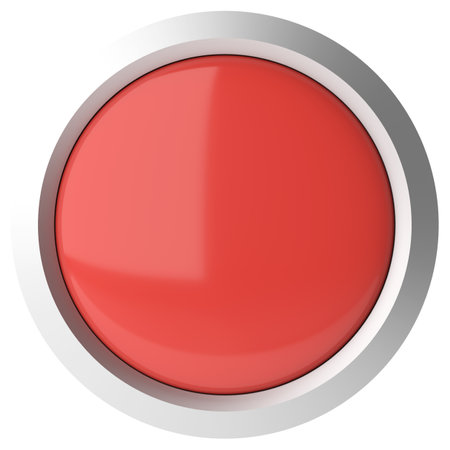 3D button. Empty button. 3D illustration.の写真素材