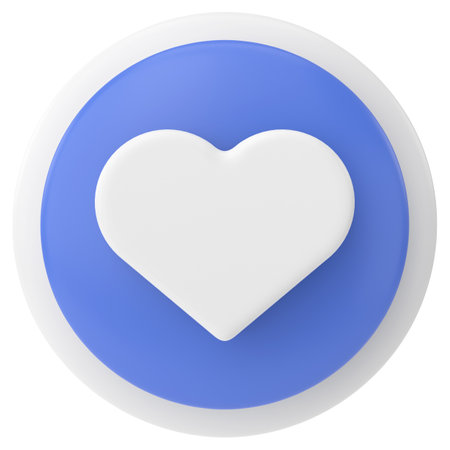 Like icon. like button. 3D illustration.の写真素材