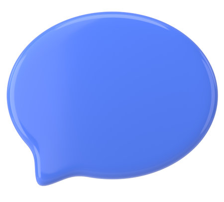 Speech bubble. Chat bubble. 3D illustration.の写真素材