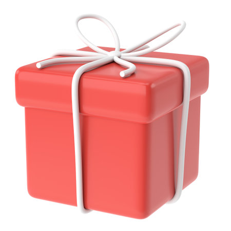 3D gift box. 3D illustration.の写真素材