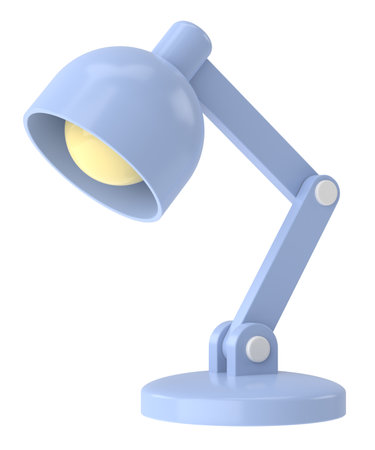 Table lamp. Desk lamp. 3D illustration.の写真素材