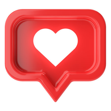3D like icon. 3D illustration.の写真素材