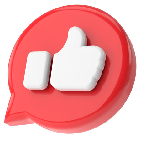 like button. like icon. 3D illustration.の写真素材