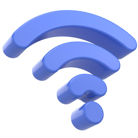 3D wifi icon. 3D illustration.の写真素材