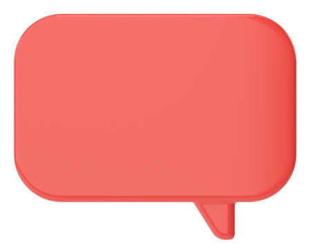 Speech bubble. Chat bubble. 3D illustration.の写真素材