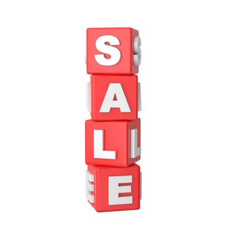 3D Sale box. Sale banner decoration.の写真素材