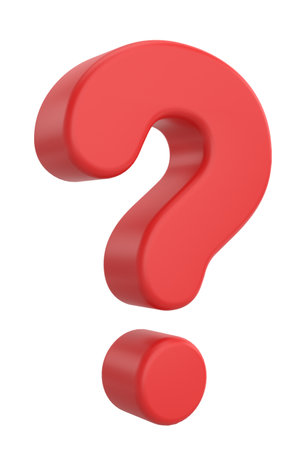 Question mark sign. 3D illustration.の写真素材