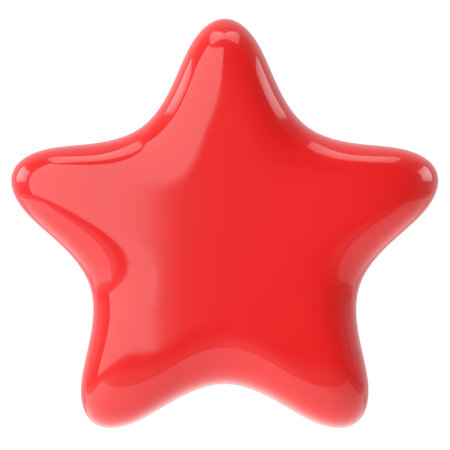 3D star. 3D illustration.の写真素材