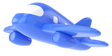 Airplane 3D. Travel element. 3D illustration.の写真素材