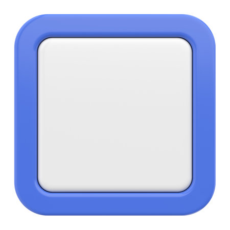 3D button. Empty button. 3D illustration.の写真素材