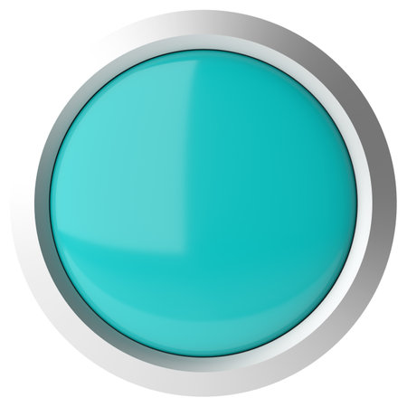 3D button. Empty button. 3D illustration.の写真素材