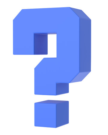 Question mark sign. 3D question mark.の写真素材