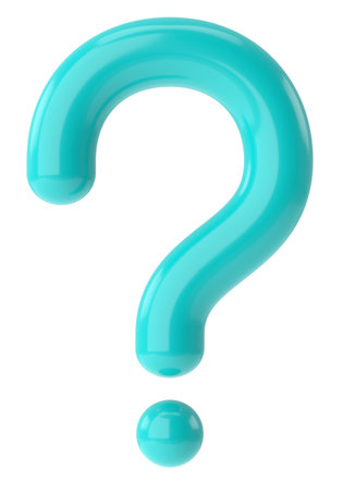 Question mark sign. 3D illustration.の写真素材