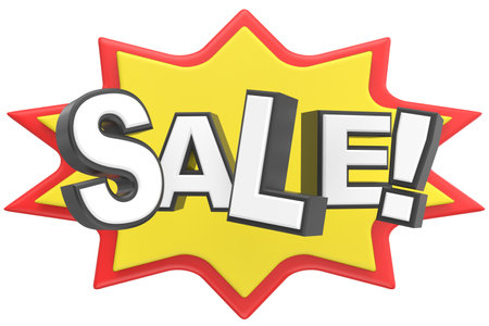 Sale badge. 3D illustration.の写真素材