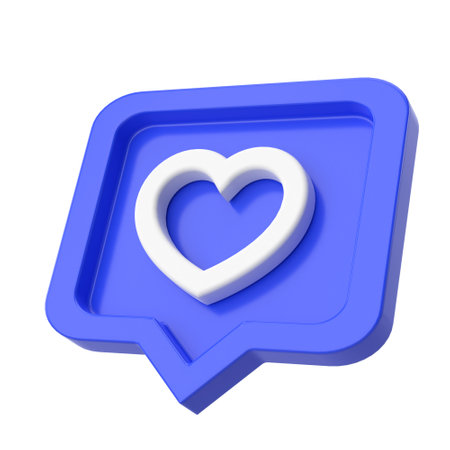 3D like icon. 3D icon. 3D illustration.の写真素材
