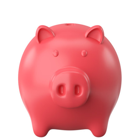 Piggy bank. 3D element. 3D illustration.の写真素材