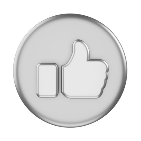 3D like icon. like button. 3D element.の写真素材