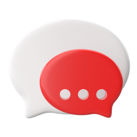 Live chat icon. 3D element.の写真素材