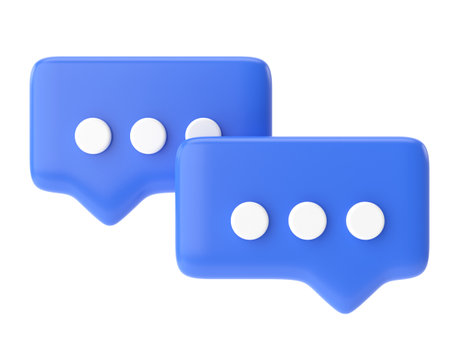 Live chat icon. 3D icon.の写真素材