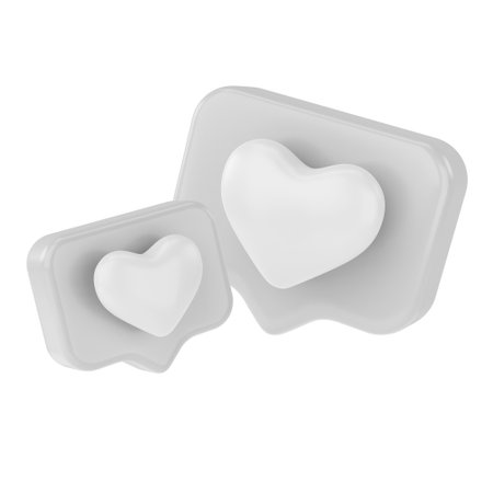3D like icon. 3D icon. 3D illustration.の写真素材