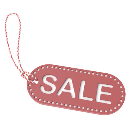 Sale tag. Sale label. 3D tag.の写真素材