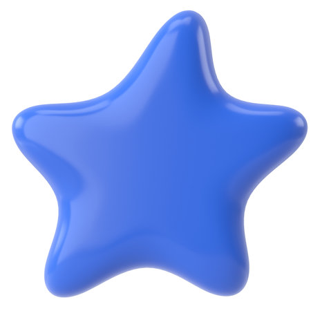 3D star. 3D illustration.の写真素材